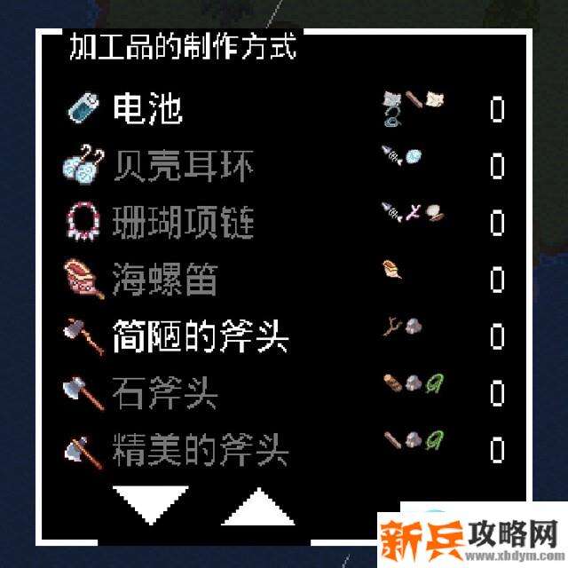 无人岛大冒险《SurvivalIsland》合成表大全