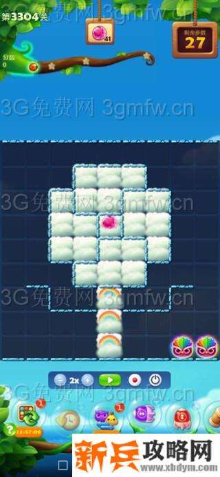 开心消消乐3304关怎么过？ 开心消消乐3304关图文攻略