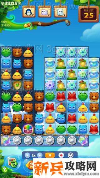 开心消消乐3305关怎么过？ 开心消消乐3305关三星攻略
