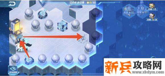 QQ飞车手游QS极速幻境第三期北地惊雷第二章怎么走？