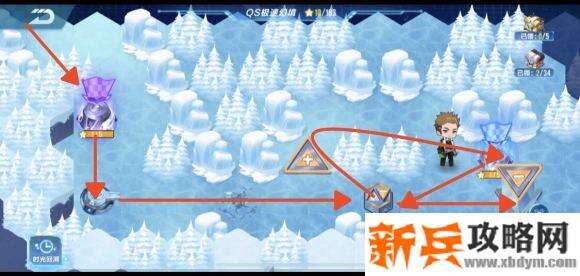 QQ飞车手游QS极速幻境第三期北地惊雷第一章怎么走？