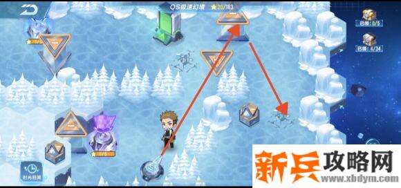 QQ飞车手游QS极速幻境第三期北地惊雷第一章怎么走？