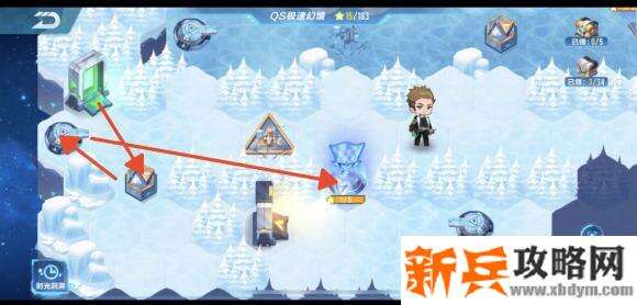 QQ飞车手游QS极速幻境第三期北地惊雷第一章怎么走？