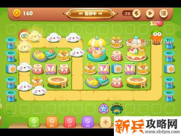 保卫萝卜3游乐场大作战第5关金萝卜攻略