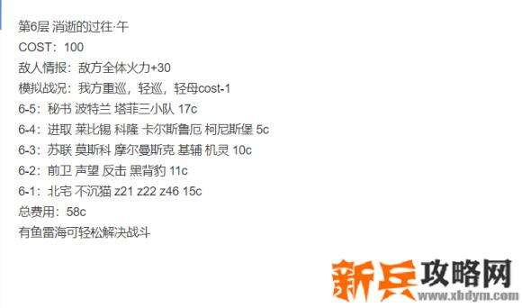 战舰少女r模拟演习作战第二期1-30层攻略