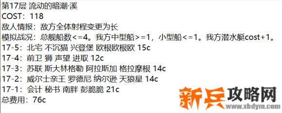 战舰少女r模拟演习作战第二期1-30层攻略