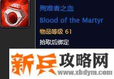 殉难者之血戒指属性