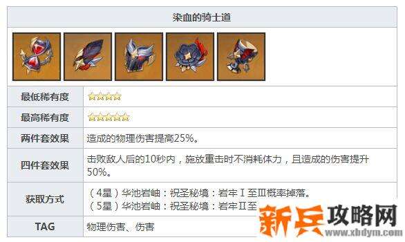 原神染血的骑士道适合谁