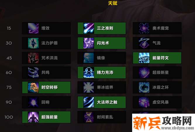 魔兽8.3奥法天赋加点