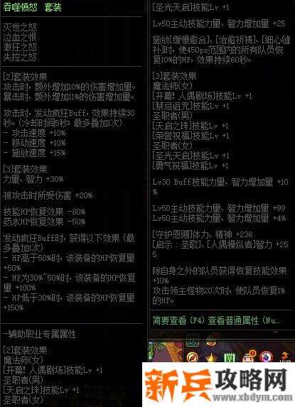 DNF吞噬愤怒套装属性改版 所受伤害减10%