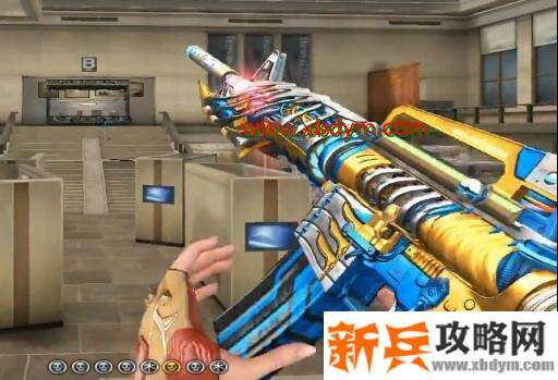 CF黑骑士冠军之势武器预览 金蓝相间