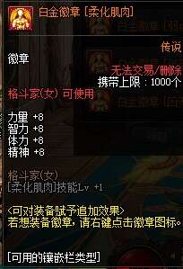 DNF极武圣白金徽章选什么