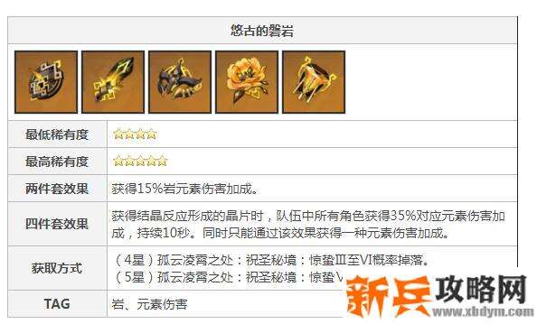 钟离带什么圣遗物