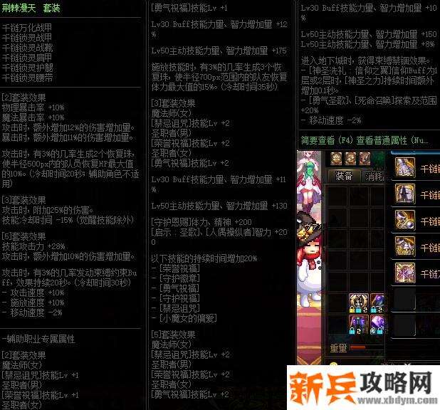 DNF荆棘漫天套装属性改版 提升2%技攻